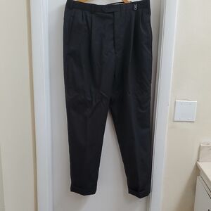 Hart Schaffner Marx Black Dress Pants Classic Straight-Leg Size 36W/30L